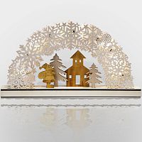 Деревянная фигурка с подсветкой Рождественская сказка 44,5*6*24 см | код 504-021 | NEON-NIGHT