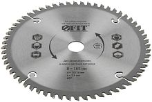 Диск пильный для циркулярных пил по алюминию 185x20/16x60T | код 37790 | FIT