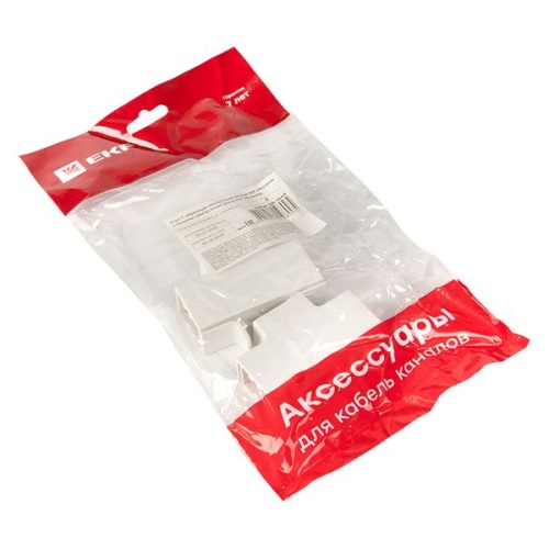 Угол T-образный (25х16) (4 шт) белый-Plast | код tchw-25-16x4 | EKF фото 3