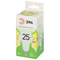 Лампа светодиодная LED 25 Вт 2500Лм 3000К груша теплый E27 220-240В LED A60-25W-830-E27 Green Line | код Б0067087 | ЭРА