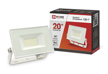 Прожектор светодиодный СДО-7 20Вт 230В 6500К IP65 белый IN HOME | код 4690612034683 | IN HOME
