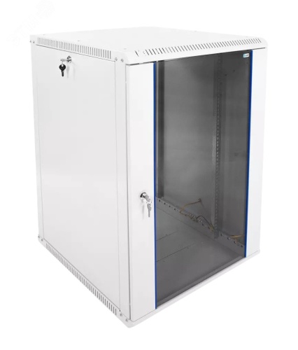 Шкаф телекоммуникационный настенный разборный 18U (600х650) дверь стекло | код ШРН-Э-18.650 | ЦМО