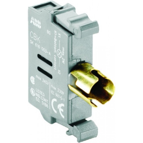 Патрон MLB-3 напряжение 230В для лампочки до 130В AC/DC | код 1SFA611620R1003 | ABB