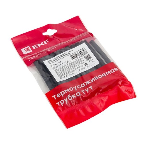 Набор ТУТк клеевые 6/2 нг черные 20шт по 100мм PROxima | код tut-k-n-6 | EKF фото 3