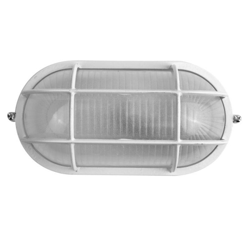 Светильник 1401S C01 NEW НБП 04-60-002 УХЛ1 "Решетка" 60Вт 130град.C овал бел. Camelion 13656 фото 2