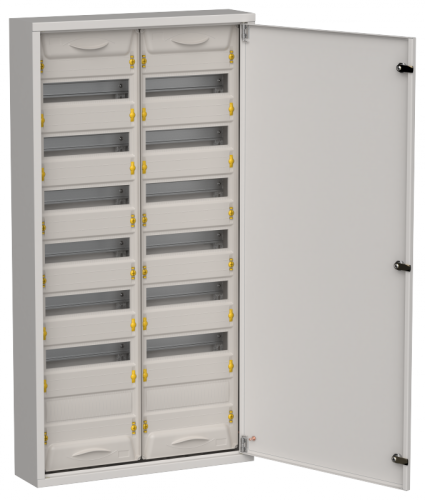 TITAN 5 Корпус мет. ЩРн-168 (2х84) 1085х570х140 IP31 сер IEK | код TI5-50-N-2X084-31-7035 | IEK