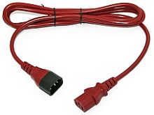 Hyperline PWC-IEC13-IEC14-1.8-RD Кабель питания монитор-компьютер IEC 320 C13 - IEC 320 C14 (3x0.75), 10A, прямая вилка, 1.8м, цвет красный (ПВС-АП-3*0,75-250-C13C14-10-1,8 ГОСТ 30851.1-2002 (МЭК 60320-1:1994)) | код 281863 | Hyperline Сери