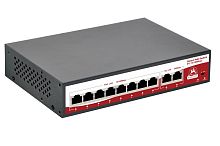 Коммутатор неуправляемый PoE 8 портов 10/100 Мб/с, 2хRJ45, 120 Вт | код. 89221 | SarmaTT