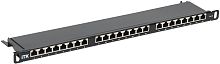 ITK 0,5U патч-панель кат.6 STP 24 порта экранированная (Dual IDC) высокой плотности | код PP24-D05UC06S-D05H | IEK
