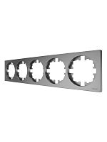 Рамка 5-м OSEN горизонт. квадрат сер. матов. LEZARD 743-7400-150