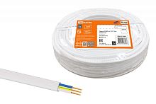 Провод ПГВВП 3х1 ГОСТ (бухта 5м) белый | код SQ0127-0305 | РЭМЗ ТМ