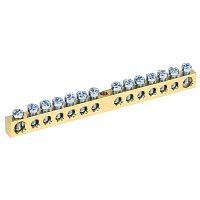 Шина PEN земля-ноль 6х9 мм 14/1 (14 групп/крепеж по центру) REXANT | код 11-2361 | REXANT