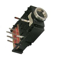 Гнездо на плату аудио разъёма RUICHI CKX3-3.5-15 | код 62005 | Ruichi
