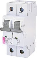 Автоматический выключатель ETIMAT 6 2p В 6А (6 kA) | код 002113512 | ETI