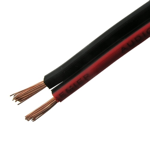 Акустический кабель RUICHI, 2x0.75 мм, CU+CCA, красно-чёрный | код 79468 | Ruichi