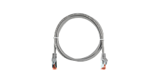Коммутационный шнур NIKOMAX Essential Line S/FTP 4 пары, Кат.6a (Класс Ea), 500МГц, 2хRJ45/8P8C, T568B, заливной, с защитой защелки, многожильный, BC (чистая медь), 26AWG (7х0,150мм), LSZH нг(А)-HFLTx, светло-серый, 1м | код NMC-PC4SA55B-ES-010-C-GY