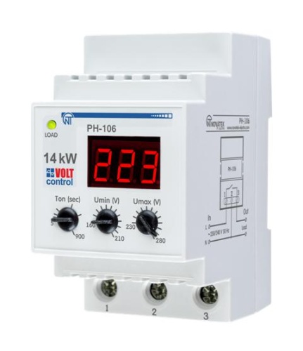 Реле напряжения РН-106 1ф | код 3425600115 | НовАтек-Электро