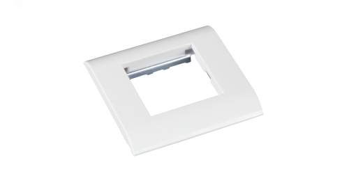 Панель настенная лицевая под 1 вставку Mosaic 45x45 белая 10 шт. | код EC-FPM-1-WT-10 | NETLAN