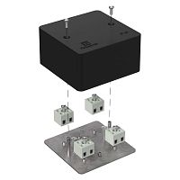 Коробка огнестойкая для кабель-канала 40-0460-FR2.5-8 Е15-Е120 RAL9005 85х85х45 (44 шт/кор) Промрукав | код 40-0460-9005-FR2.5-8 | ПРОМРУКАВ