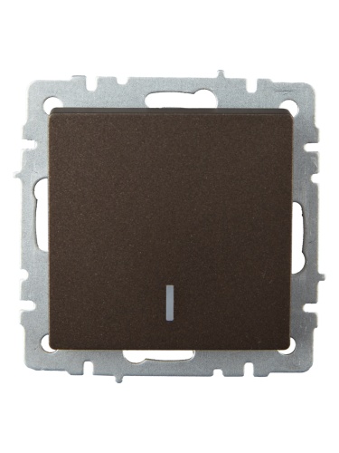 BRITE Выключ. 1-кл. прох. с инд. 10А ВС10-1-7-БрТБ бр. IEK | код BR-V12-1-10-K45 | IEK фото 2