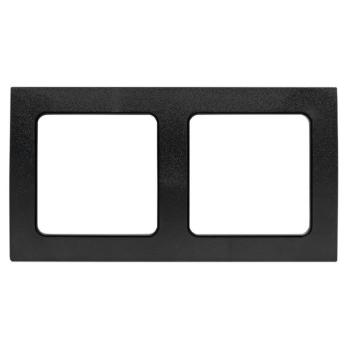 Стокгольм Рамка 2-местная черная PROxima | код EXM-G-303-30 | EKF фото 2