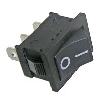 Клавишный переключатель RUICHI MRS-102(A), ON-ON, чёрный | код 56809 | Ruichi