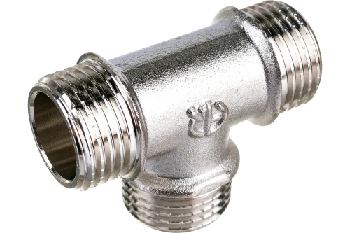 Тройник ННН 1/2'х1/2'х1/2' никелированный | код 2575 | AQUALINK
