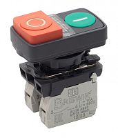 Выключатель Briswik КМЕ 9620м -Л 24В зел-красн IP65 УХЛ3 10А 2но+0нз | код aB-GC-5Ai-3622 | Briswik
