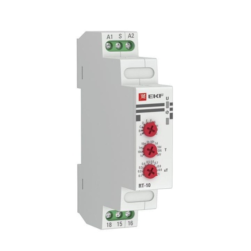 Реле времени (10 устанавл, функц,) RT-10 12-240В PROxima | код rt-10-12-240 | EKF