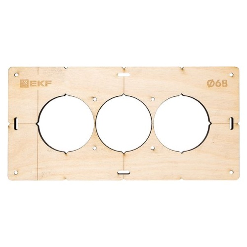 Комплект шаблонов для подрозетников диаметром 68 мм Expert | код sh-d68-k | EKF фото 5