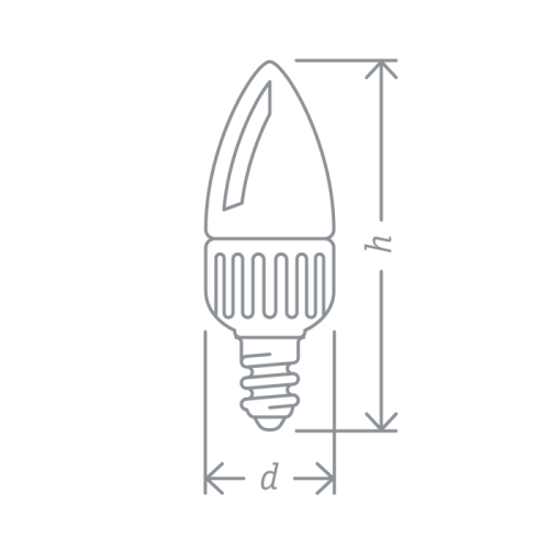 Лампа светодиодная 61 380 NLL-C37-7-230-4K-E14-FR-DIMM 7Вт свеча матовая 4000К нейтр. бел. E14 560лм 176-264В Navigator 61380 фото 3