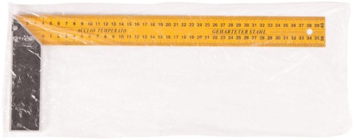 Угольник столярный, двусторонняя шкала 400 мм | код 19375М | FIT