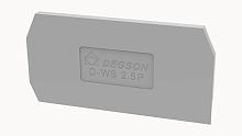 D-WS2.5P-01P-11-00Z(H), Концевая крышка, для WS2.5P, серый, шт | код 11060000104 | DEGSON