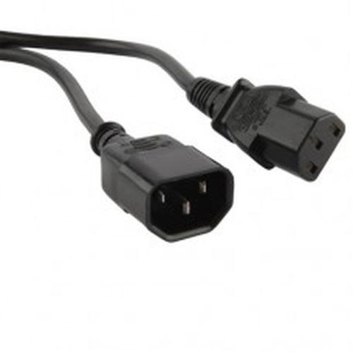 Кабель питания монитор-компьютер IEC 320 C13 - IEC 320 C14 3x0.75 10A прямая вилка 1 м | код. 43793 | Hyperline