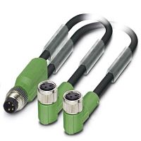 Кабель для датчика / исполнительного элемента SAC-3P-M8Y/2X0,3-PUR/M 8FR | код 1458703 | PHOENIX CONTACT