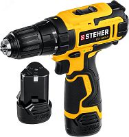 Дрель-шуруповерт 12 В, 30 Нм, 2 АКБ (2 Ач), кейс | код CD-120-2 | Steher