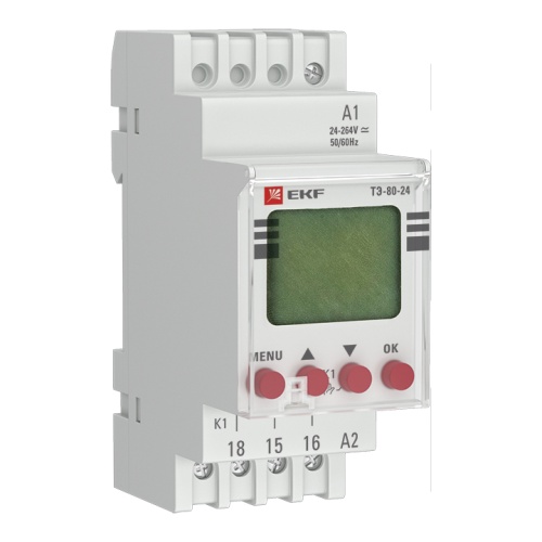 Таймер электронный ТЭ-80 24-230В PROxima | код te-80-24 | EKF