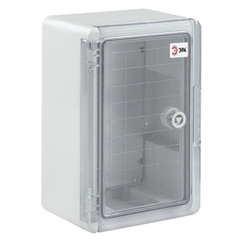 Корпус пластиковый ЩМП-П 300х200х130мм прозр. дверь УХЛ1 IP65 IK10 box302013_t | код Б0052352 | ЭРА
