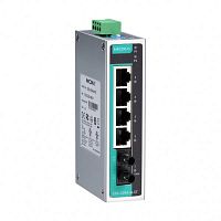 Коммутатор EDS-205A-M-ST 5 port switch, 4 x 10/100 TX, 1 x 100 FX (multimode), dual power, ST connector | код 00-06062752 | MOXA