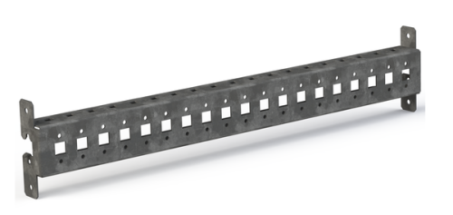 Рейка монтажная перфорированная с внешним креплением Д800 (2 шт) EKF AleSta | код AleSta-ART800 | EKF