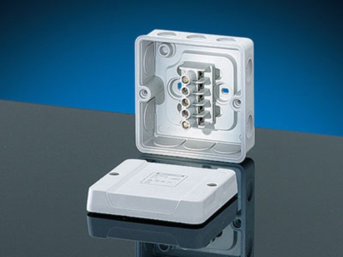 Коробка клеммная 5-полюсная 1.5-4 кв.мм 88х88х47 IP55 серая с мембранами (DE 9325) | код 6000044 | HENSEL Коробка клеммная 5-полюсная 1.5-4 кв.мм 88х88х47 IP55 серая с мембранами (DE 9325) | код 6000044 | HENSEL