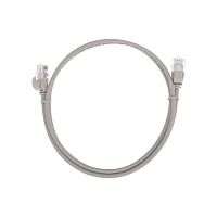 Патч-корд U/UTP CAT 6A (10G) RJ45-RJ45 28AWG LSZH сер. 1м | код 02-0380-1 | Rexant