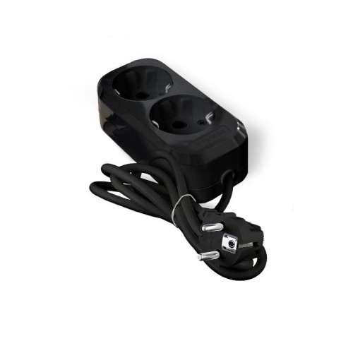 Удлинитель 2х2м с заземл. 16А IP20 Е-302 ПВС 3х1 АБС-пластик черн. UNIVersal 2175 Удлинитель 2х2м с заземл. 16А IP20 Е-302 ПВС 3х1 АБС-пластик черн. UNIVersal 2175