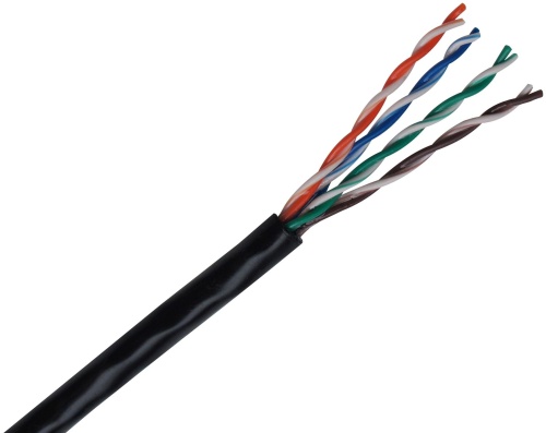Витая пара U/UTPz 4PR 24AWG Cat.5e OUTDOOR Наружная неэкранированная(DCM Test Report) ЕКС
