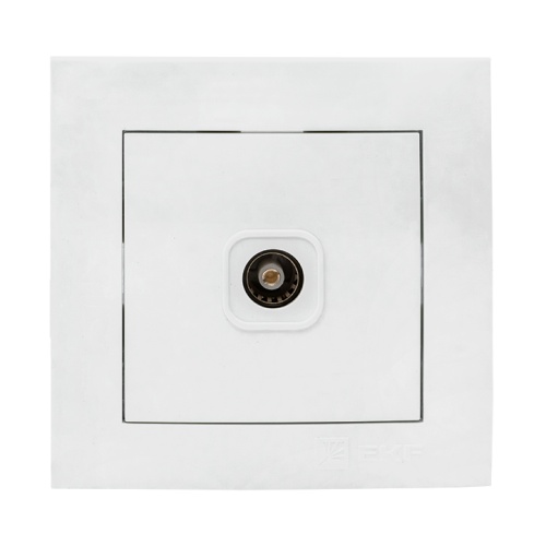 Валенсия розетка телевизионная 1-местная 75Ом 5-862МГц белая PROxima | код EWA00-027-10 | EKF Валенсия розетка телевизионная 1-местная 75Ом 5-862МГц белая PROxima | код EWA00-027-10 | EKF