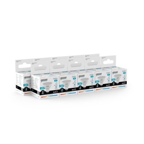 Лампа светодиодная Elementary 7Вт MR16 софит 4100К нейтр. бел. GU5.3 550лм 12В GAUSS 11527 фото 5