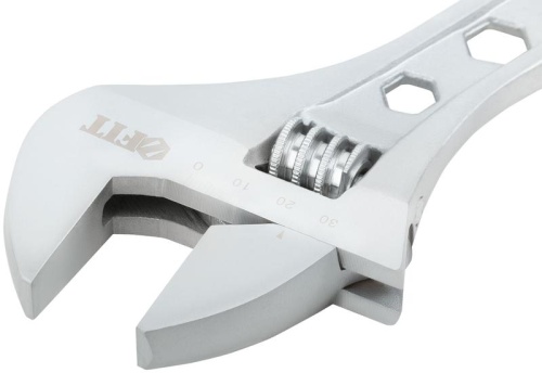 Ключ разводной Классик, шкала, увеличенный захват, прорезиненная ручка 300 мм, 42 мм | код 70154 | FIT фото 6