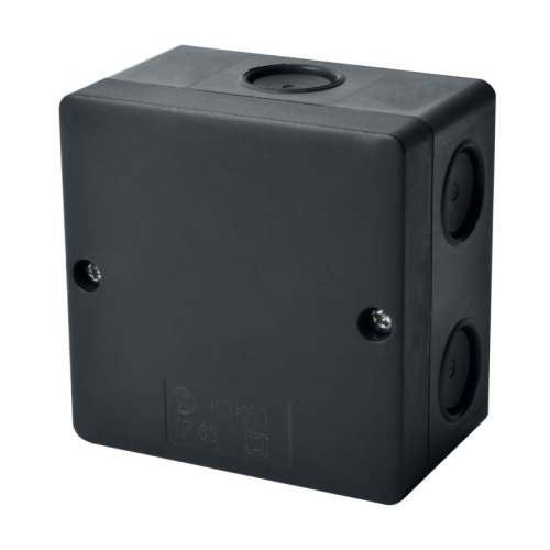 Коробка распределительная KSK 80 UV HF (FA) для О/П черная 80x80x55мм IP66 | код KSK 80_FA | KOPOS