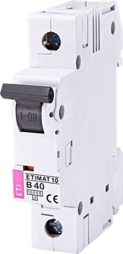 Автоматический выключатель ETIMAT 10 1p B 40А (10 kA) | код 002121720 | ETI