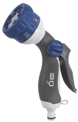Пистолет-распылитель, пластик, 6 режимов (12/48/576) GWHM12-038 | код Б0003094 | GREEN APPLE